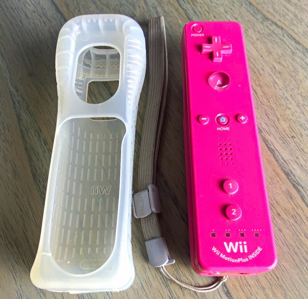 Nintendo Wii Remote Plus Pink Motion Controller Wrist Strap for Wii/Wii U